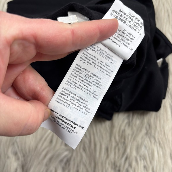 Y2K 90's Miss Sixty Women's XS Black Lace Trim Empire Babydoll Tank Goth Vamp - Picture 6 of 7